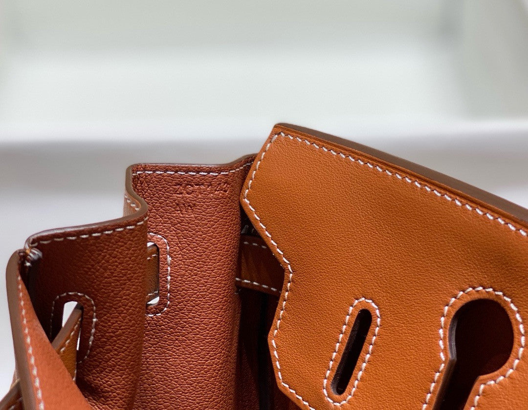 Hermès Birkin 30 Bag Toile Gold Swift Leather Hermes