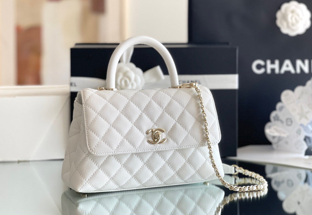 Chanel Small COCO HANDLE LEATHER HANDBAG