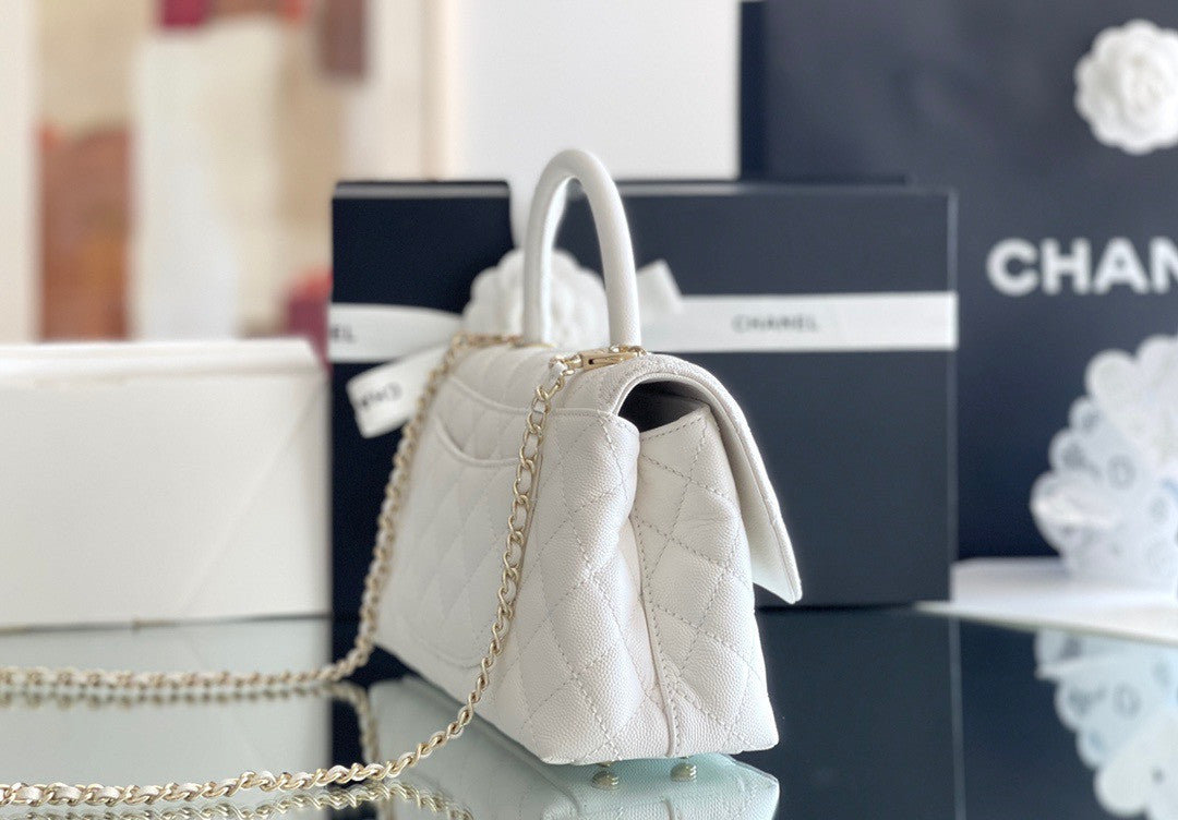 Chanel Small COCO HANDLE LEATHER HANDBAG