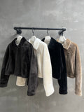 Christian Dior shearling fur jacket, detail view