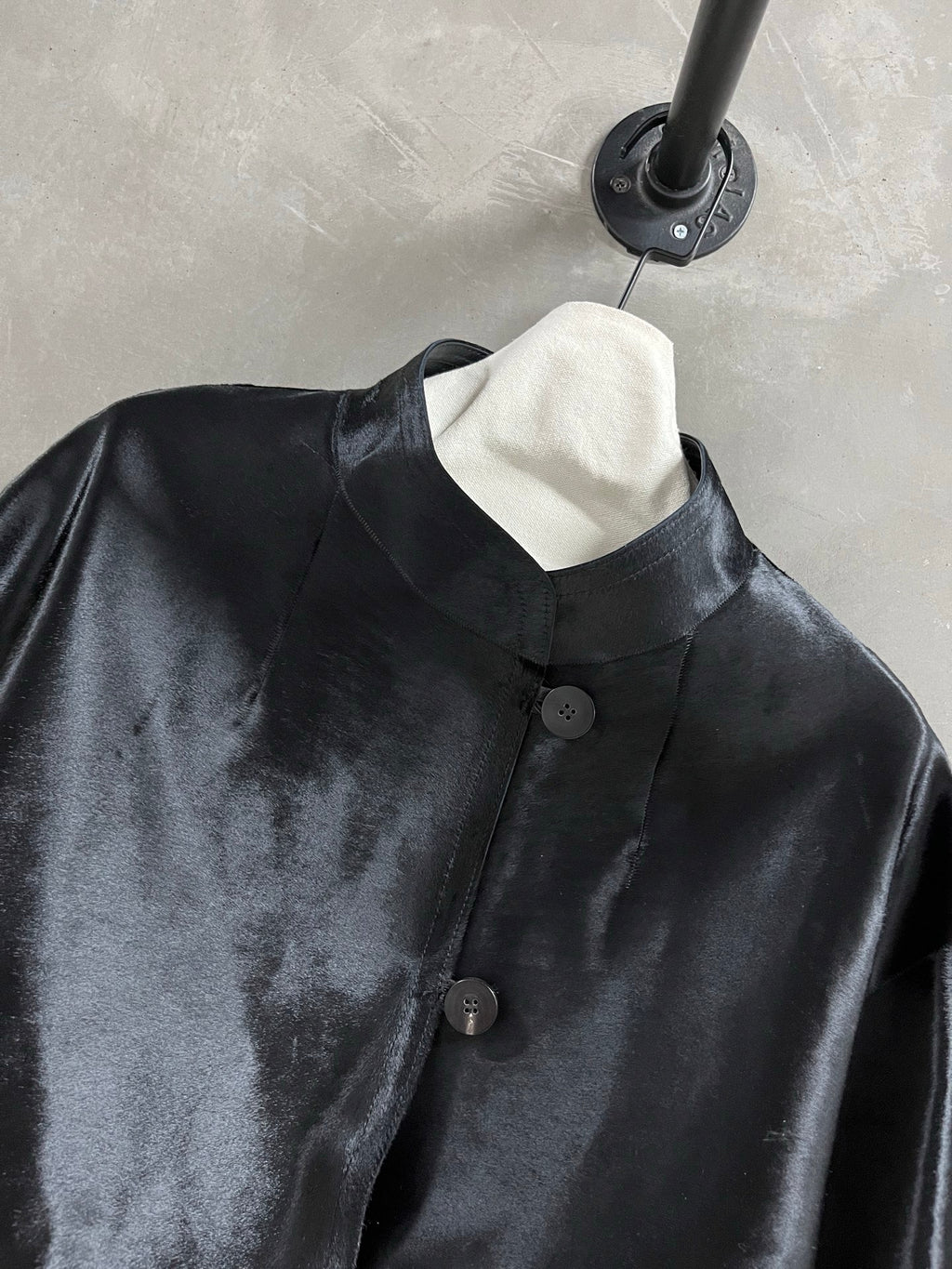 Loro Piana Black Calf Hair Jacket