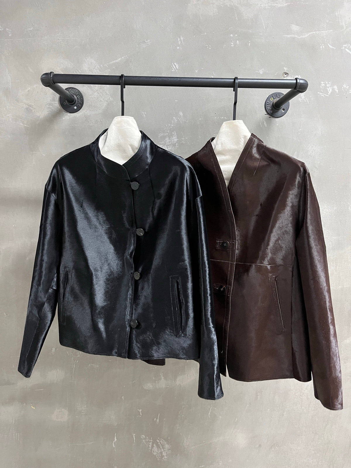 Loro Piana Black Calf Hair Jacket