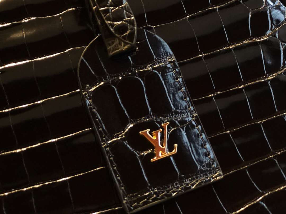 Louis Vuitton PETITE BOITE CHAPEAU Crocodile N93597