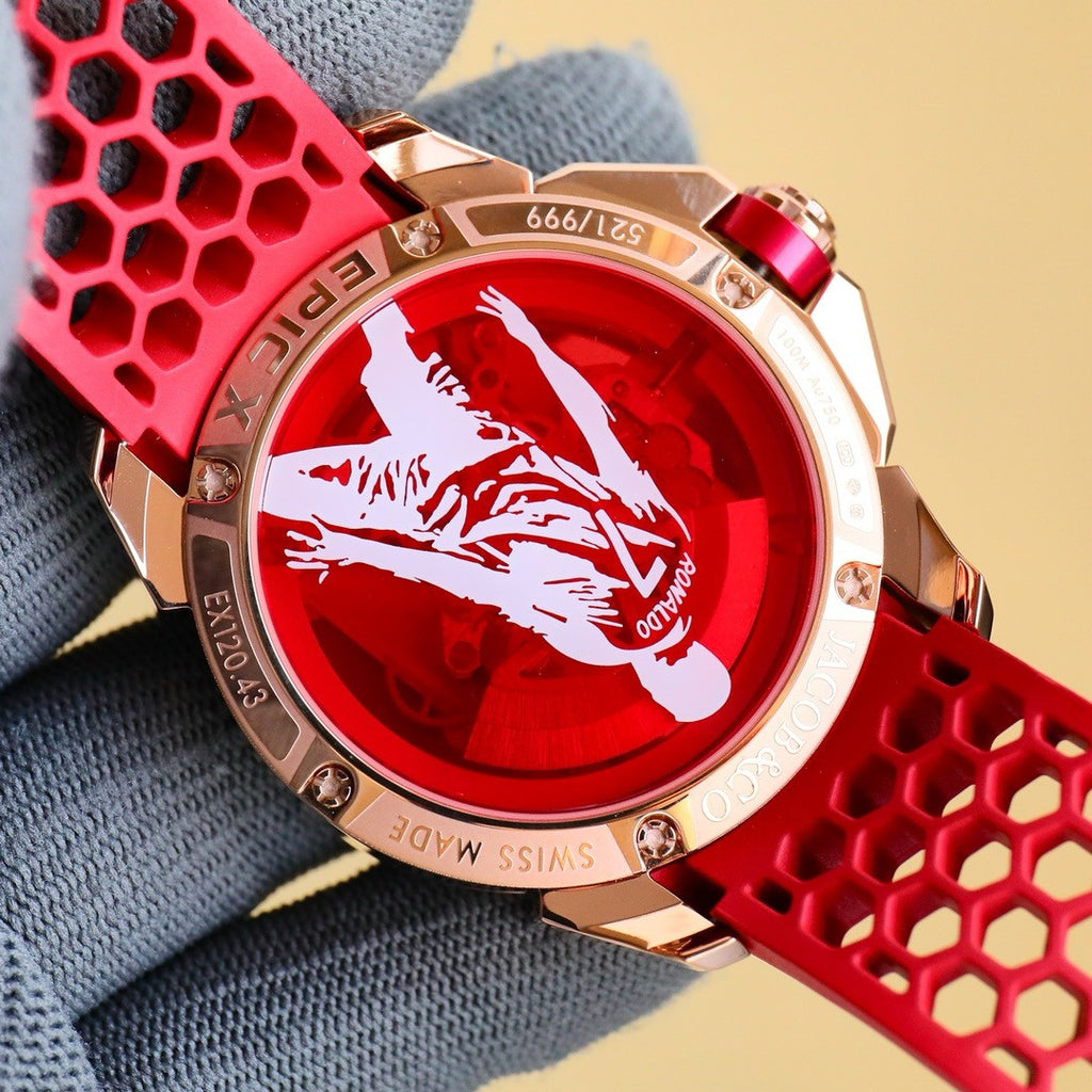 Jacob & Co. V2 CR7 Epic X EX120.10.AD.AA.A Heart of CR7 Stainless Steel Limited Edition (2024) Red JACOB&CO