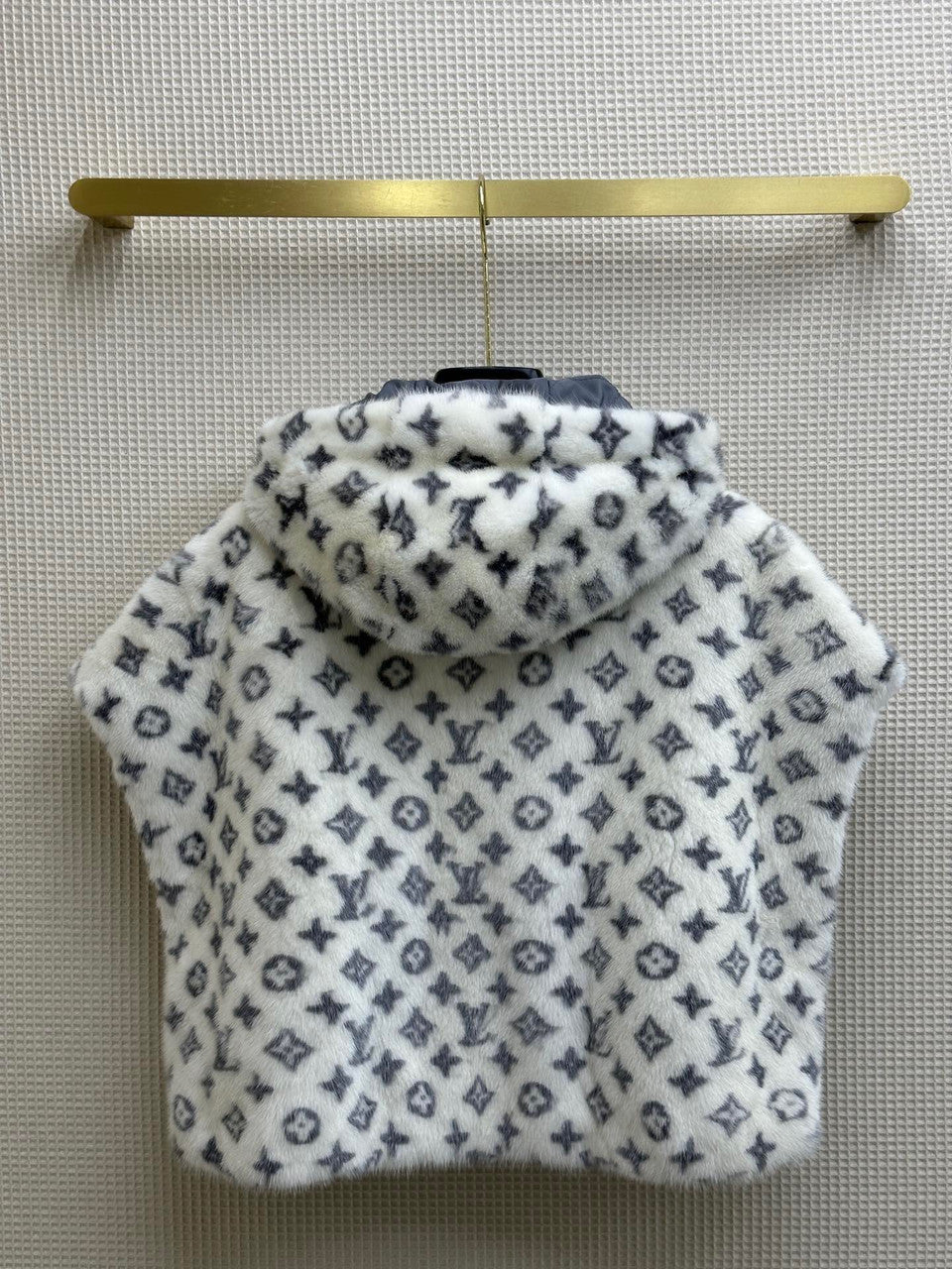 Louis Vuitton Monogram Mink Open Arm Jacket