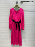 Gucci Silk belted dress