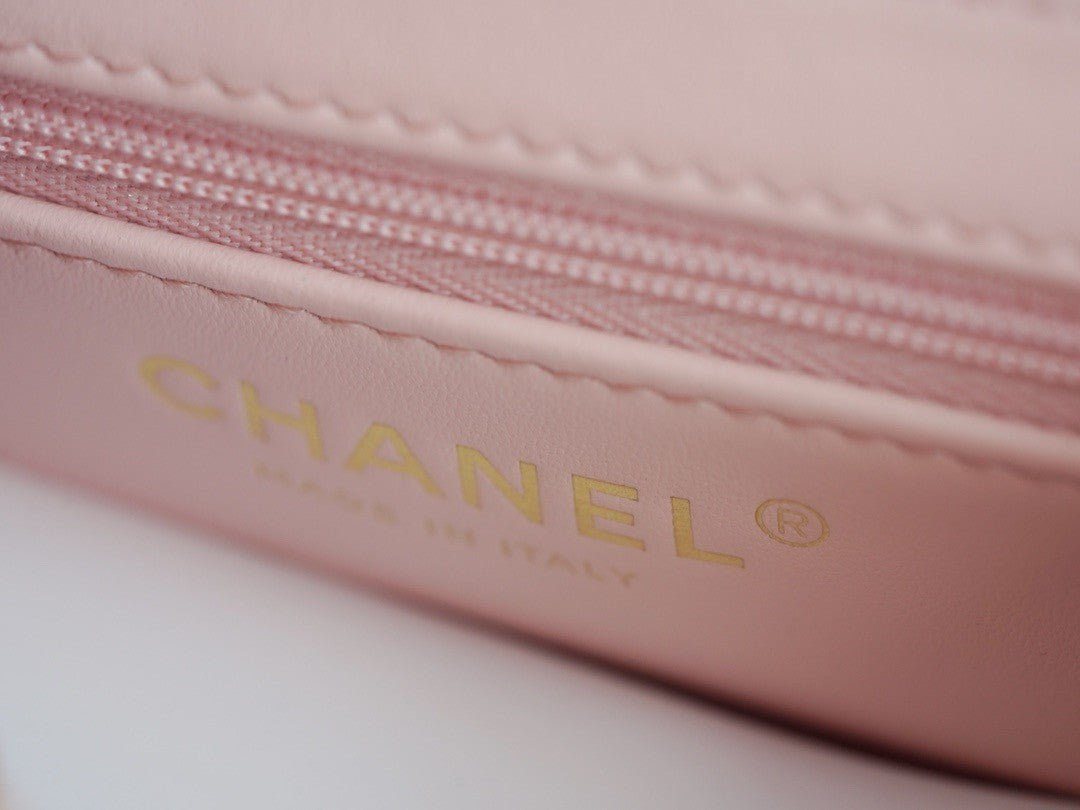 Chanel Kelly Mini Shopping Bag Pink