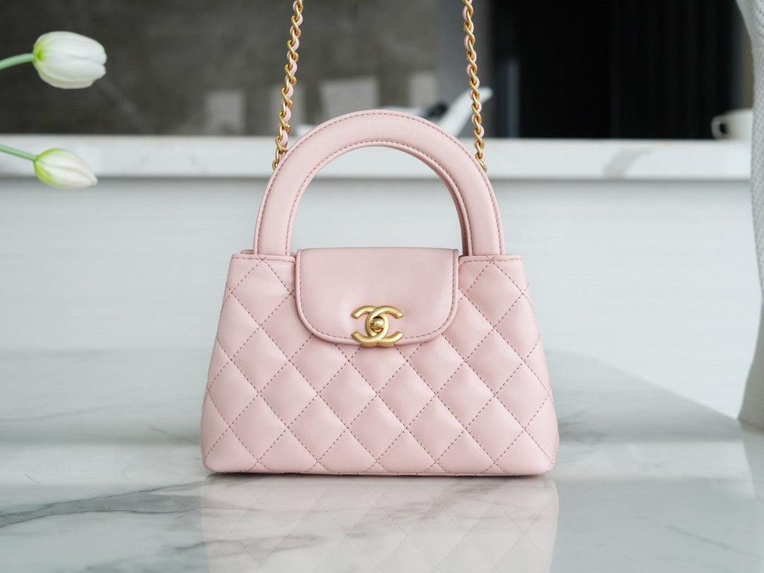Chanel Kelly Mini Shopping Bag Pink