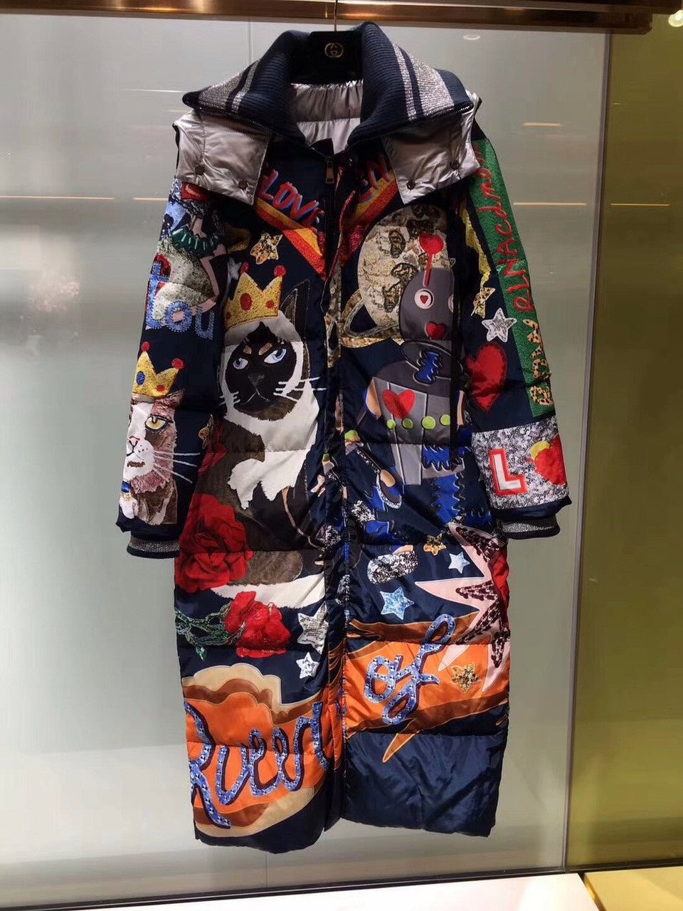 Dolce & Gabbana Feather coat FW2018 Runway edition two