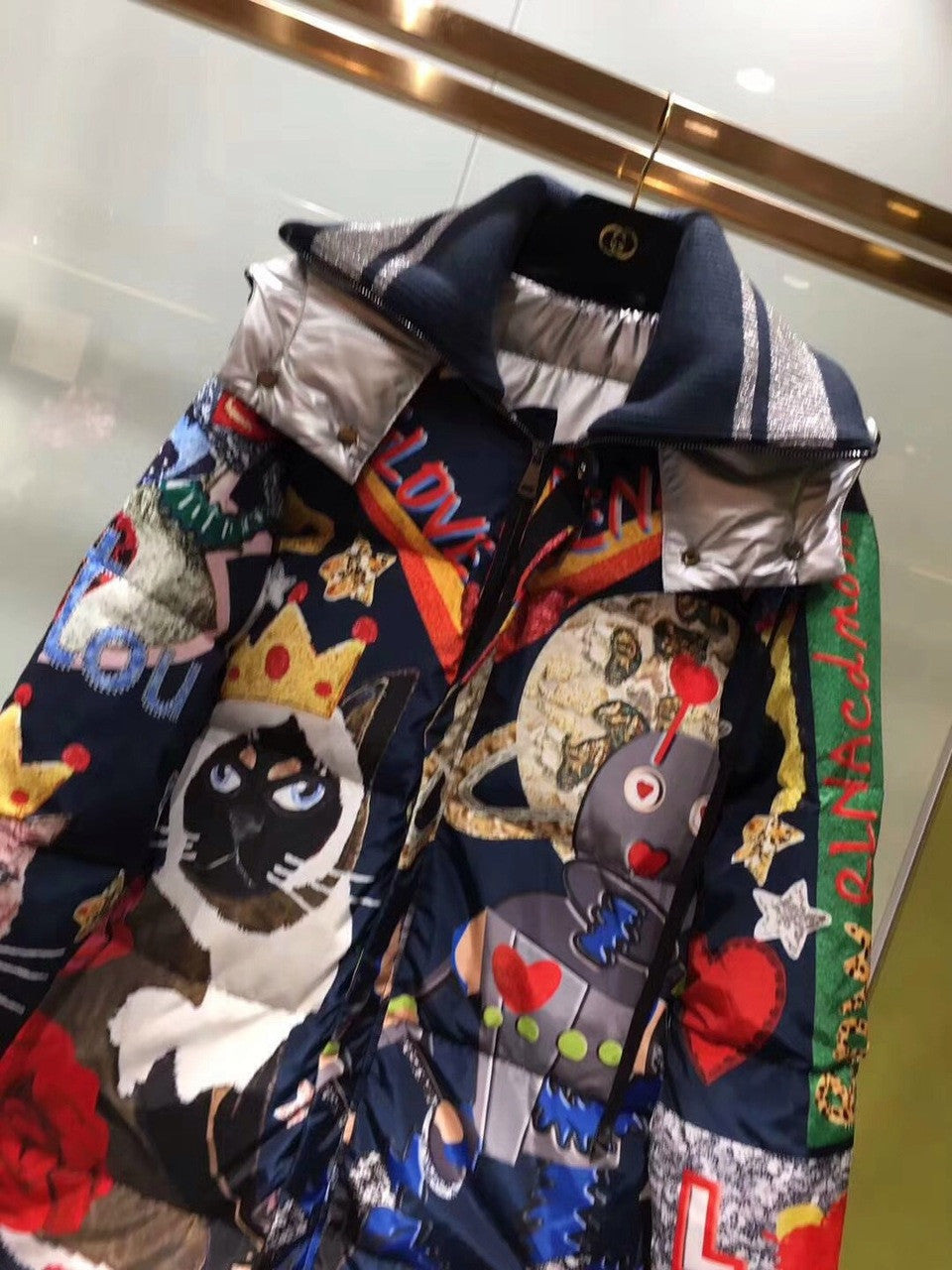 Dolce & Gabbana Feather coat FW2018 Runway edition two
