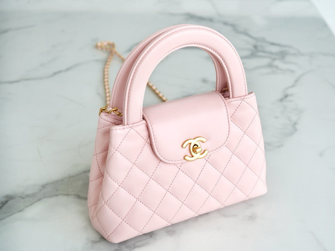 Chanel Kelly Mini Shopping Bag Pink