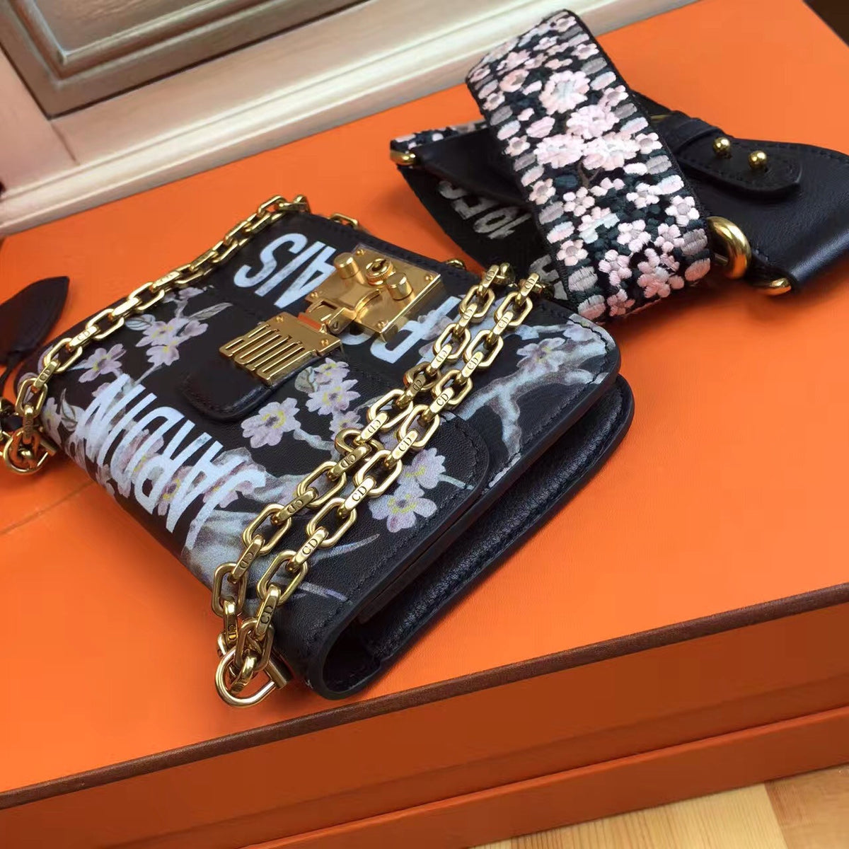 Christian Dior  "DIORADDICT" FLAP BAG Jardin Japonais Limited Edition