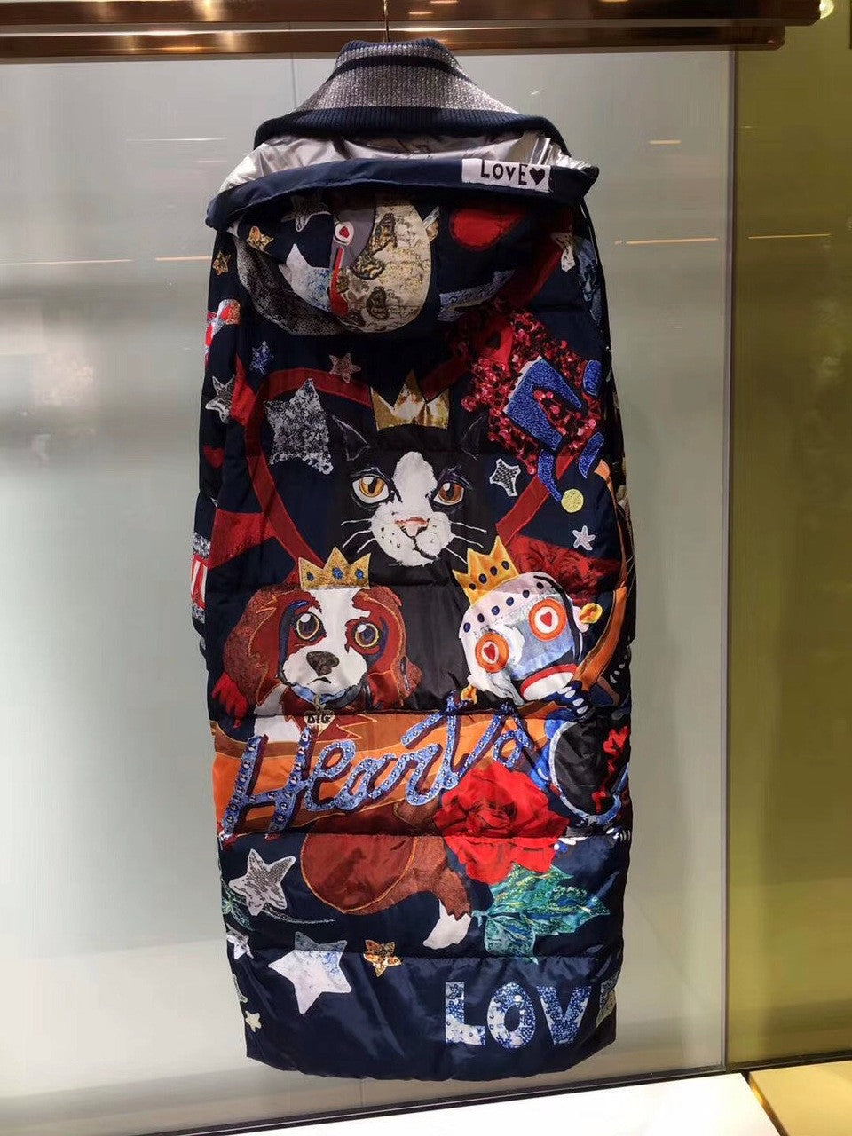 Dolce & Gabbana Feather coat FW2018 Runway edition two