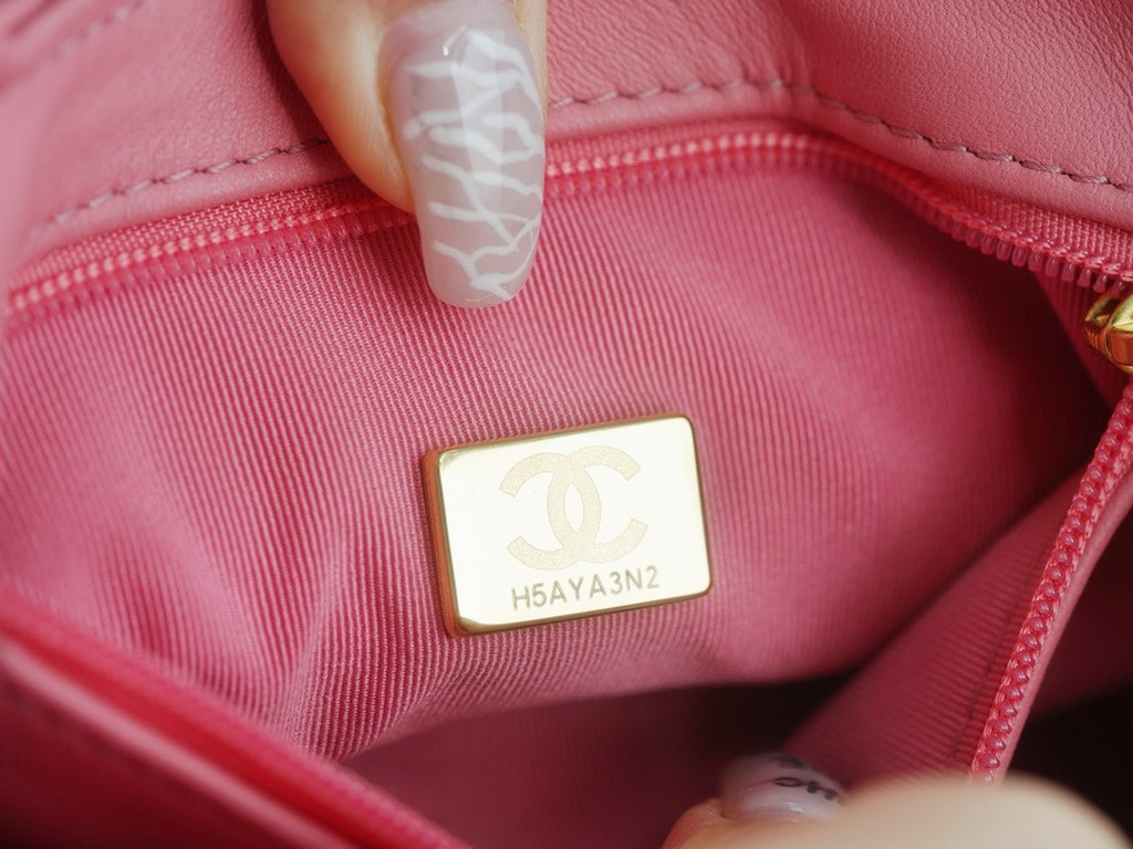 Chanel Kelly Mini Shopping Bag Coral
