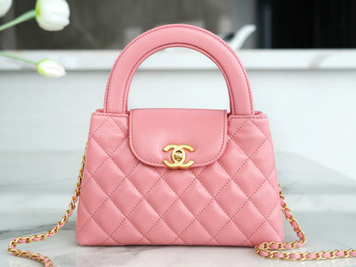 Chanel Kelly Mini Shopping Bag Coral