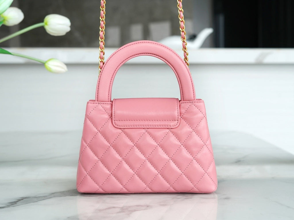 Chanel Kelly Mini Shopping Bag Coral
