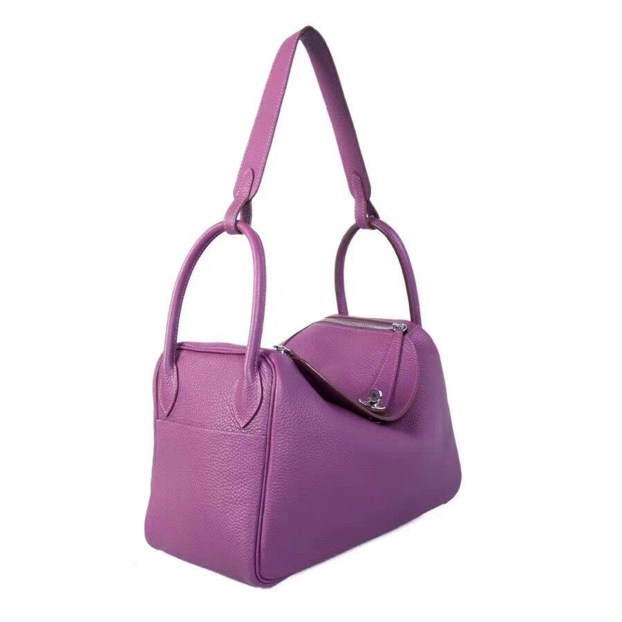 Hermes P9 Anemone  Lindy 30 Togo Palladium Hardware