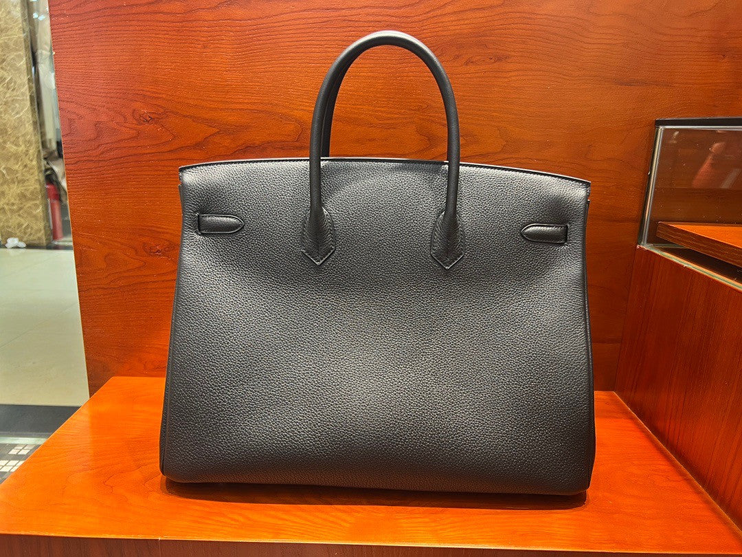 Hermes Black Birkin 40 Togo leather Palladium Hardware