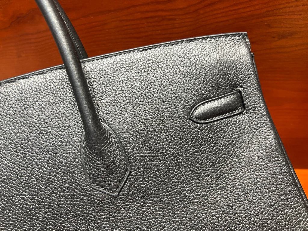 Hermes Black Birkin 40 Togo leather Palladium Hardware