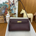 Hermes Kelly Elan bag Sellier Bordeaux Chevre goatsk in Gold hardware