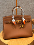 Hermes Toffee Birkin 40 Togo leather
