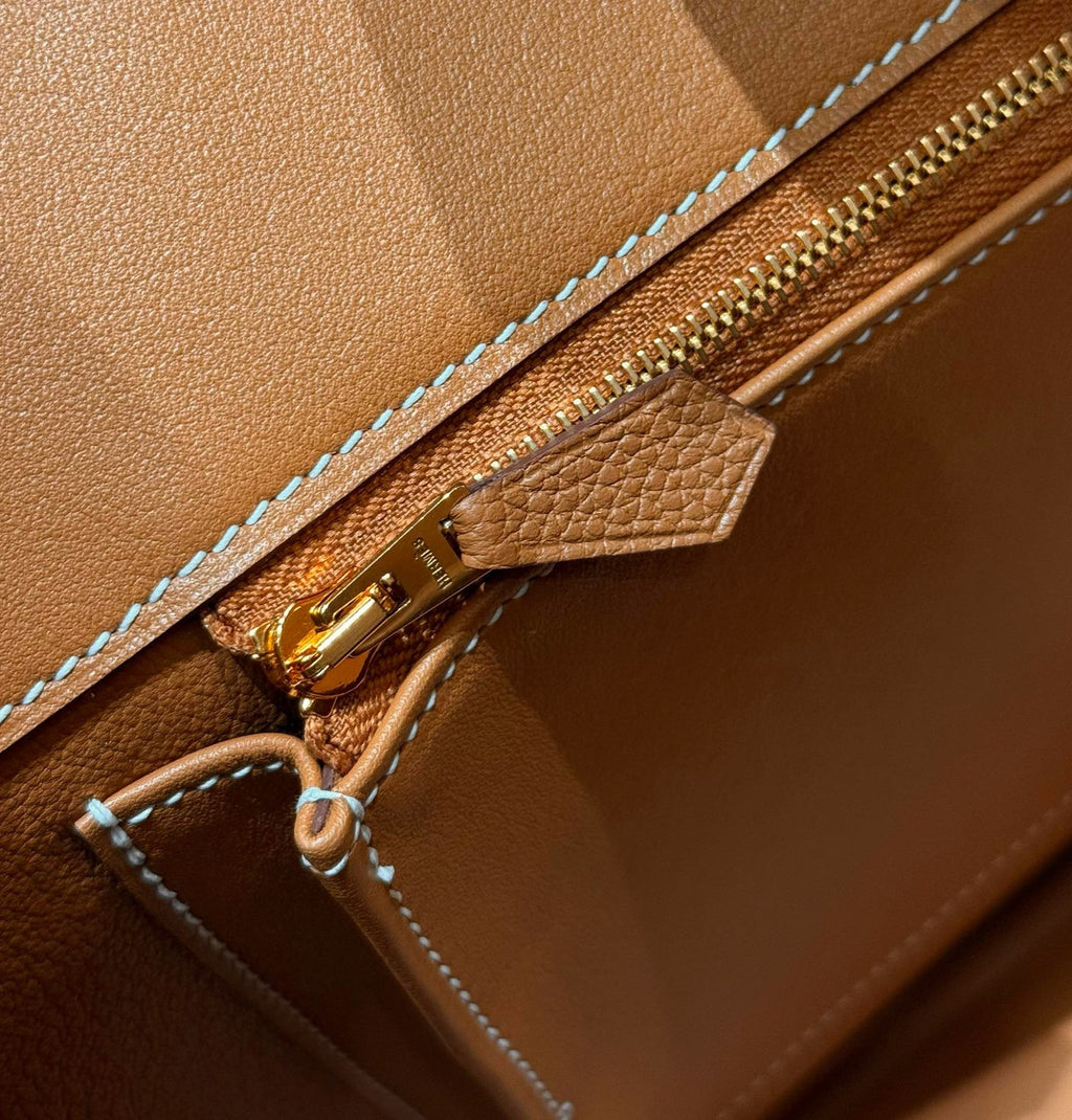 Hermes Toffee Birkin 40 Togo leather