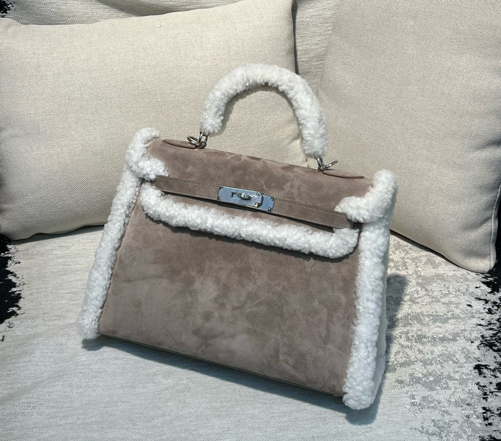 Hermes "Teddy" Mini Kelly Pluch II 20 Etoupe