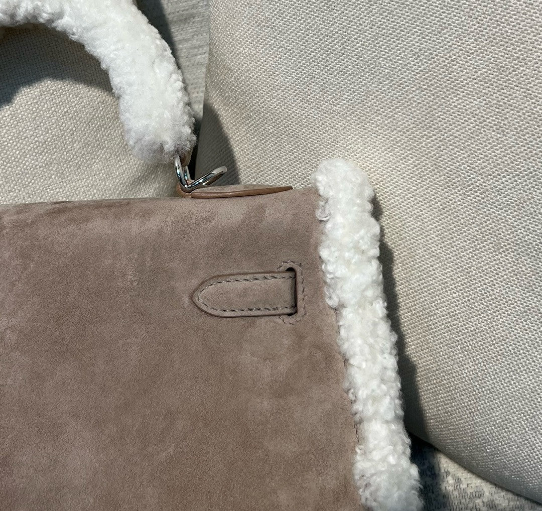 Hermes "Teddy" Mini Kelly Pluch II 20 Etoupe
