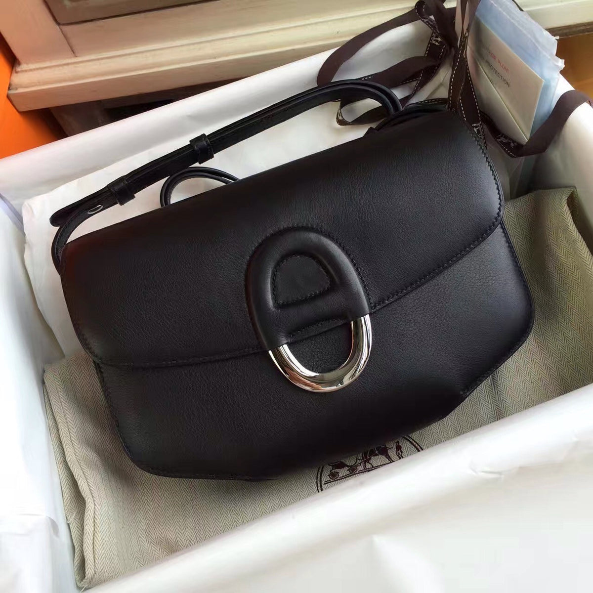 Hermes Cherche-Midi 25 Black