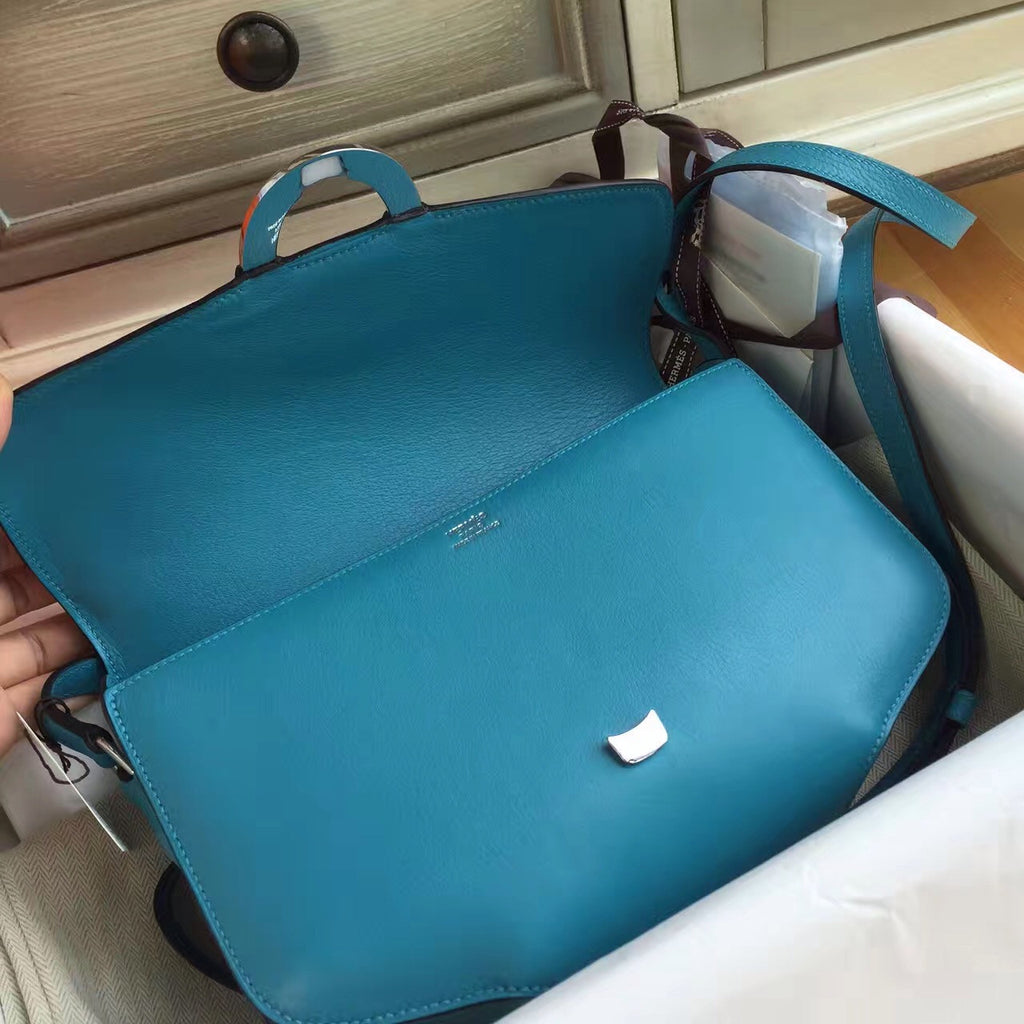 Hermes Cherche-Midi 25 Turquoise