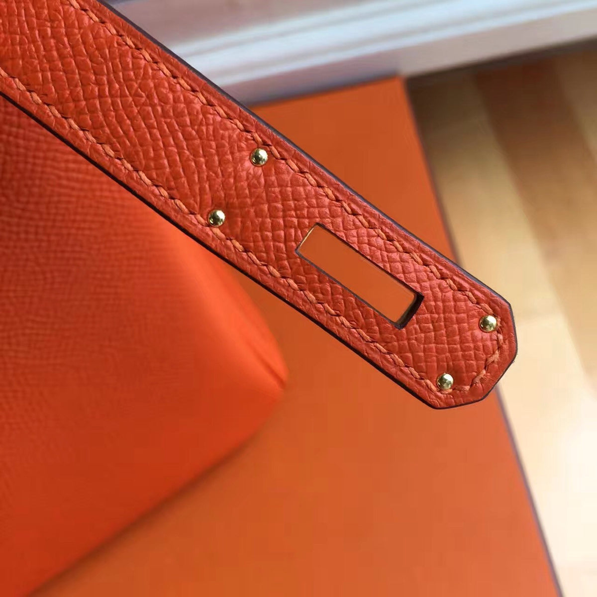 Hermes Orange Birkin Bag 30cm Epsom Gold Hardware