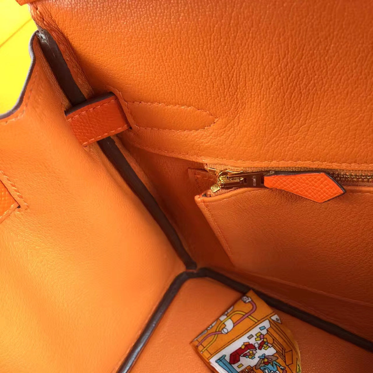 Hermes Orange Birkin Bag 30cm Epsom Gold Hardware