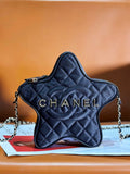 CHANEL STAR HAND BAG BLACK