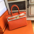 Hermes Orange Birkin Bag 30cm Epsom Gold Hardware
