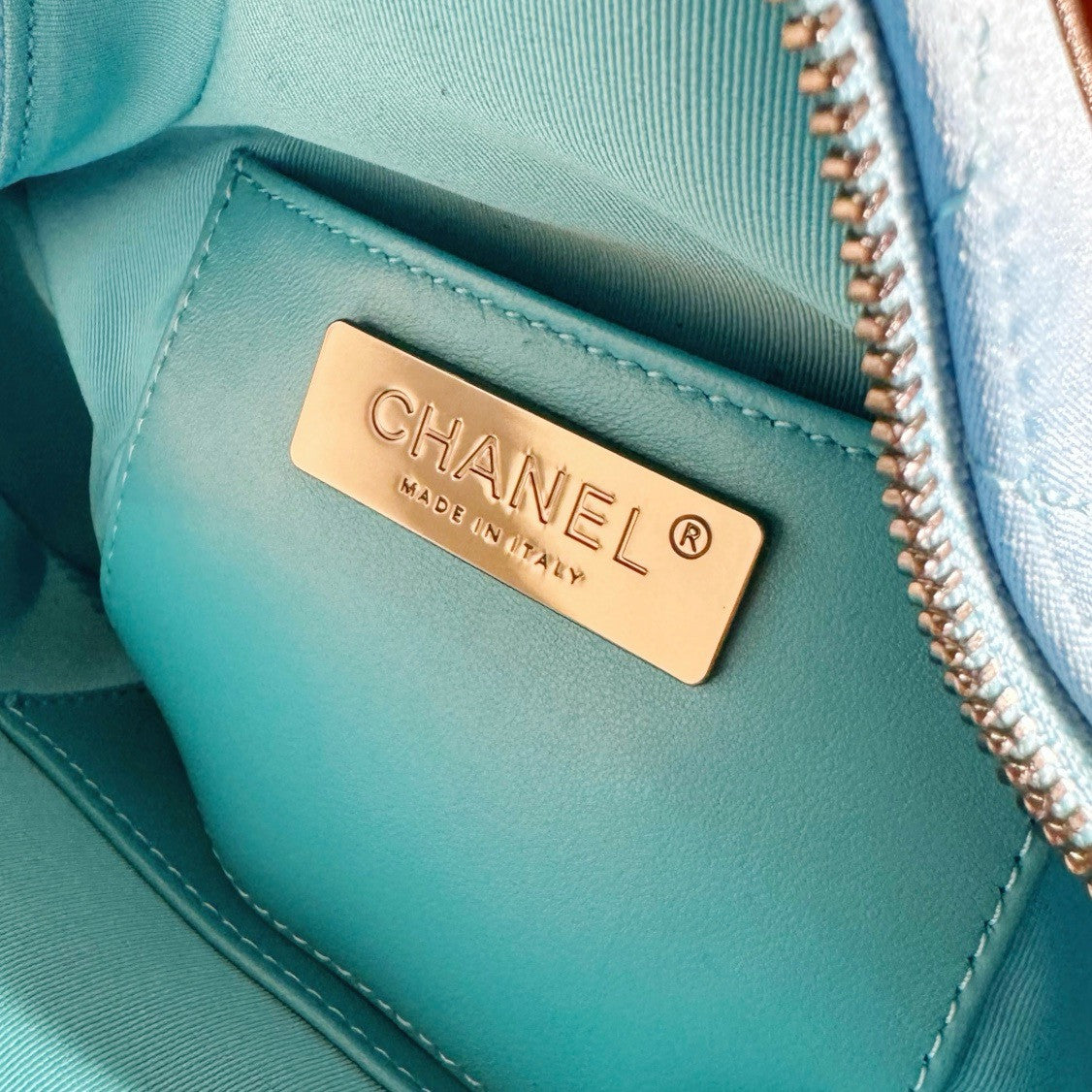 CHANEL STAR HAND BAG BLUE