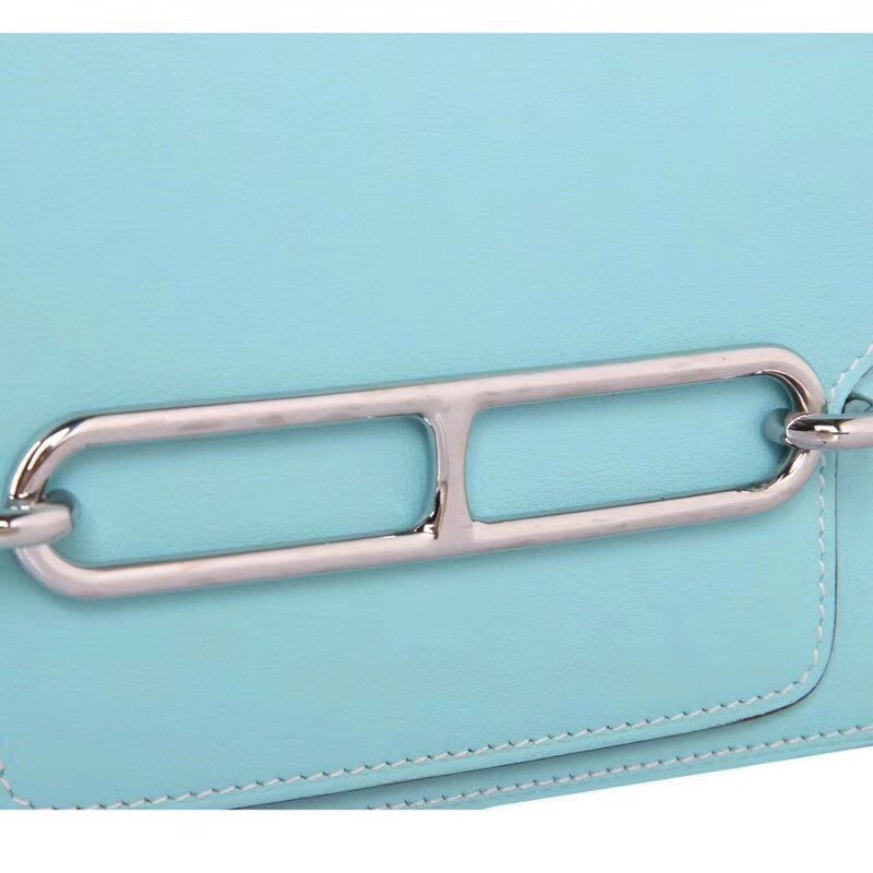 Hermes  23 3P Blue Atoll Sac Roulis Bag