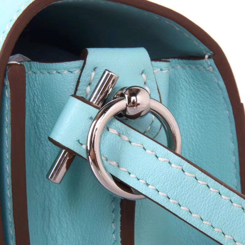 Hermes  23 3P Blue Atoll Sac Roulis Bag
