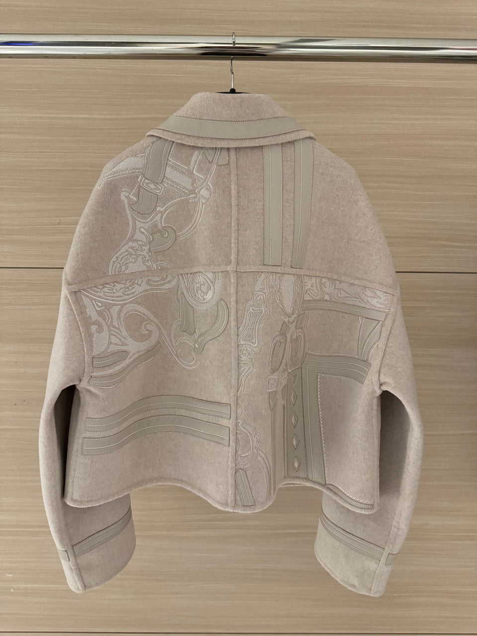 HERMES "Effet Kaleidoscope" zipped twillaine jacket