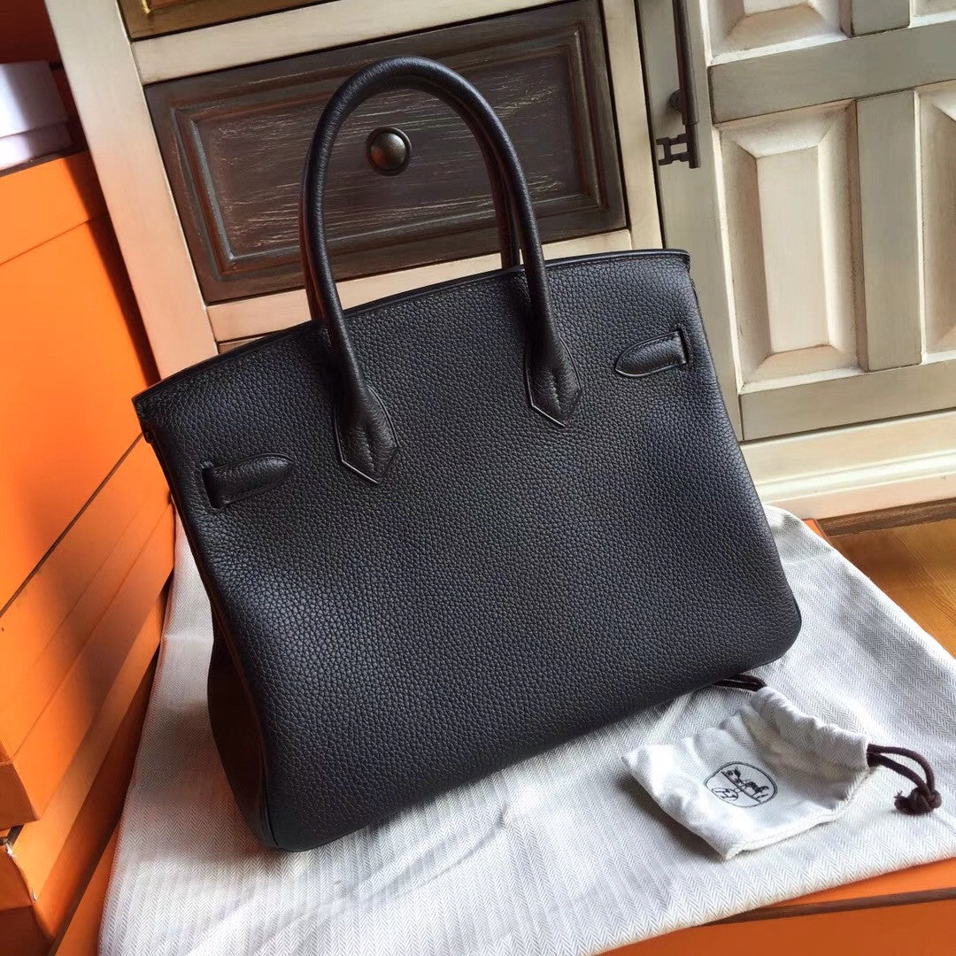 Hermès Birkin 30 cm Togo Leather Palladium Hardware