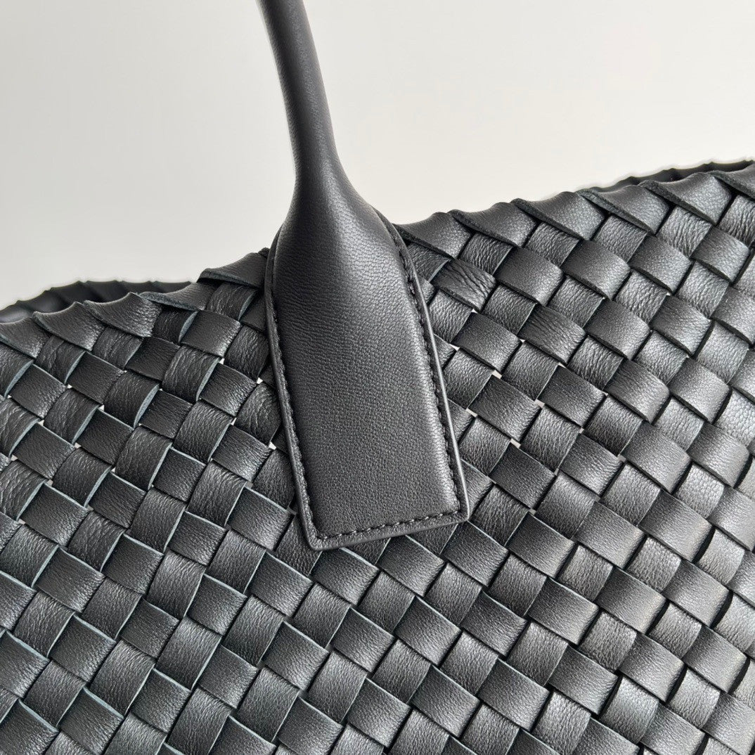 Bottega Veneta Large Cabat in Black