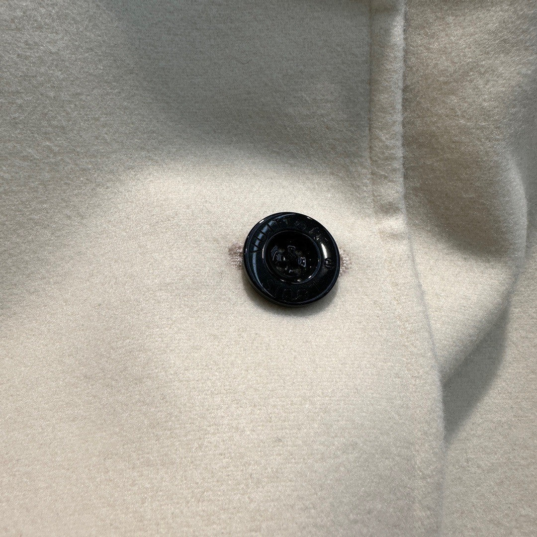 Louis Vuitton 1AAK67 REVERSIBLE MONOGRAM JACQUARD COAT WHITE