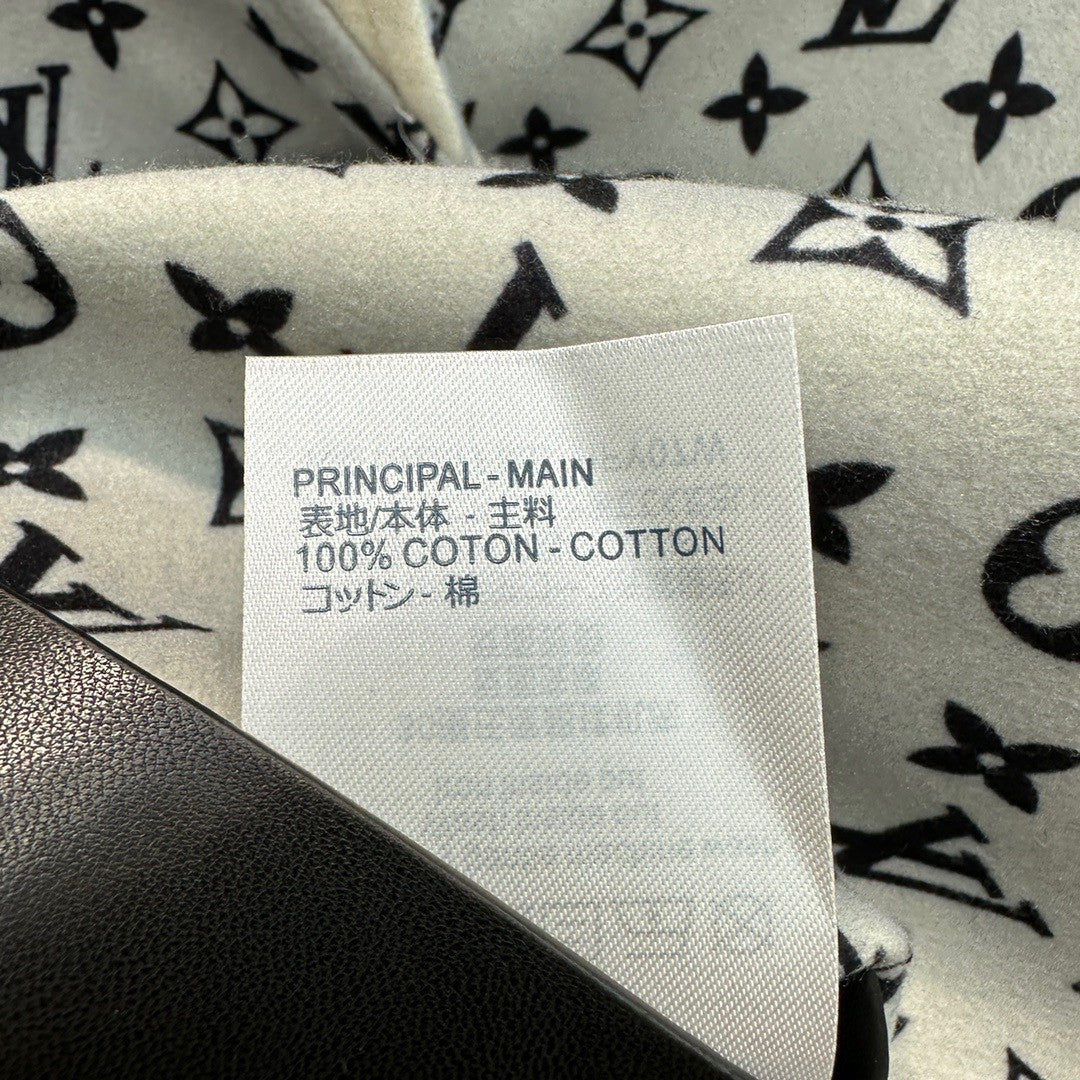Louis Vuitton 1AAK67 REVERSIBLE MONOGRAM JACQUARD COAT WHITE