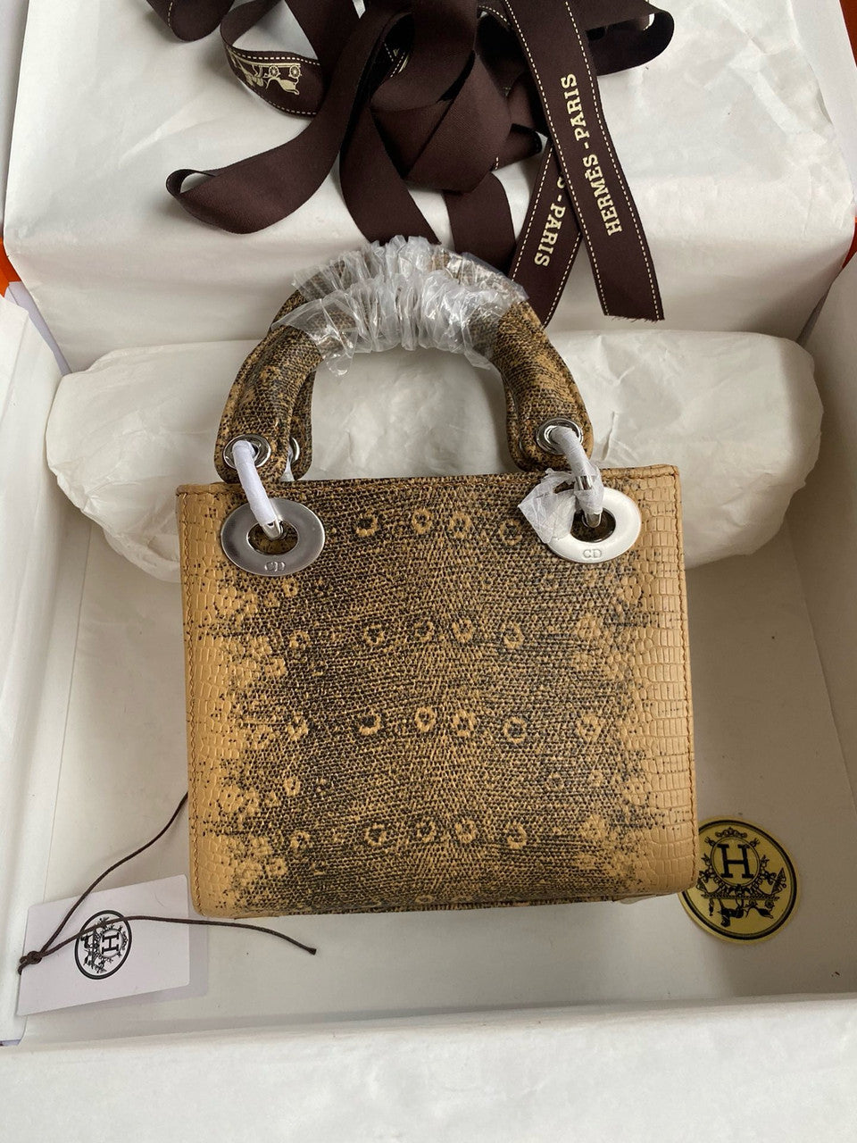 Christian Dior Lady Dior Mini Lizard Christian Dior