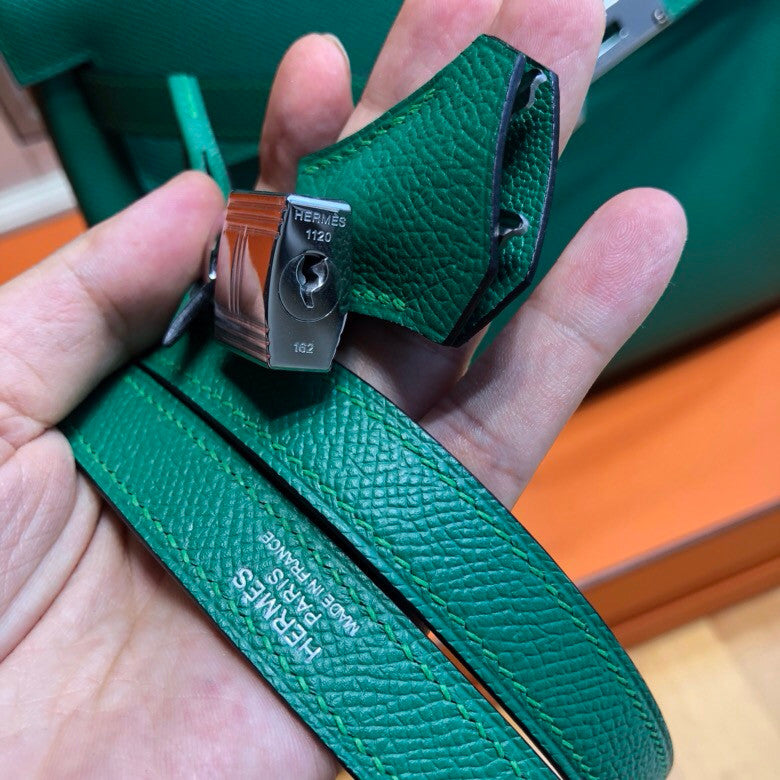 Hermès U4 Vert vertigao Kelly 32 Epsom Palladium Hardware