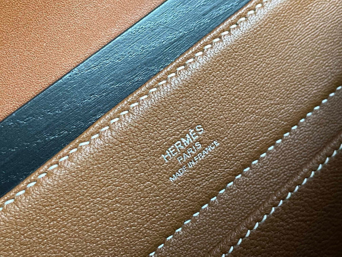 Hermès Limited Edition Kelly 22cm Wood Palladium Hardware Online Exclusives
