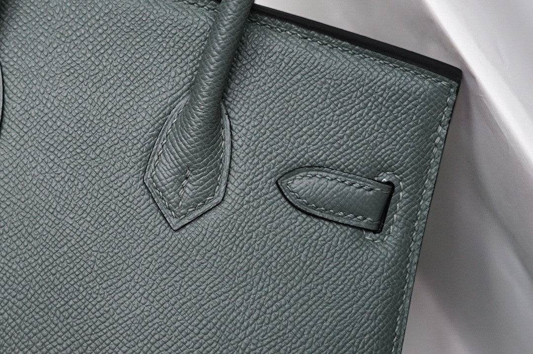 [Exclusive] Hermes Vert Amande  Birkin 20cm Epsom Gold Hardware