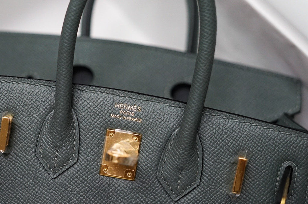 [Exclusive] Hermes Vert Amande  Birkin 20cm Epsom Gold Hardware