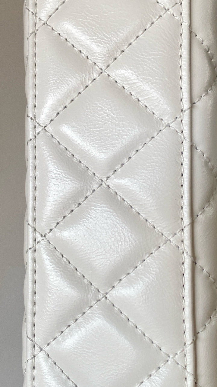 Chanel Kelly Mini Shopping Bag White