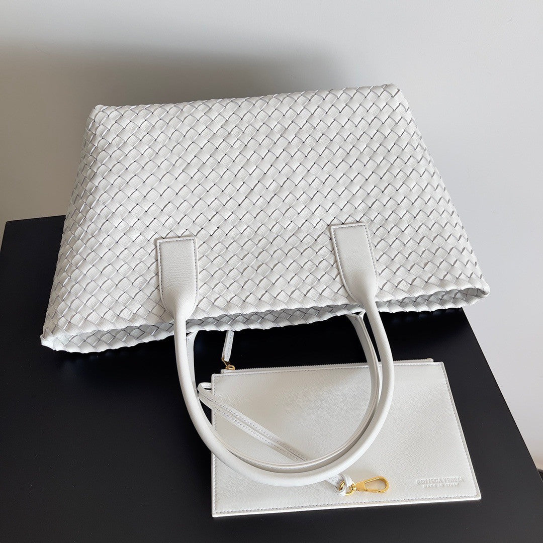 Bottega Veneta Small Cabat White