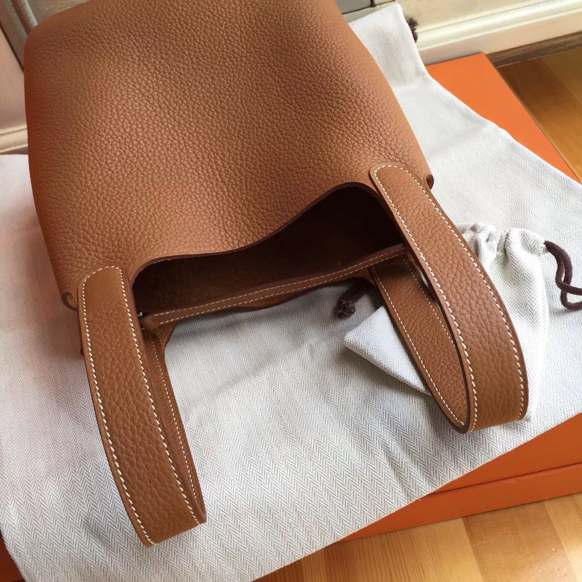 Hermes Gold Picotin Lock 18 Togo Leather Bag